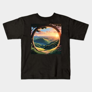 Circle in a landscape Kids T-Shirt